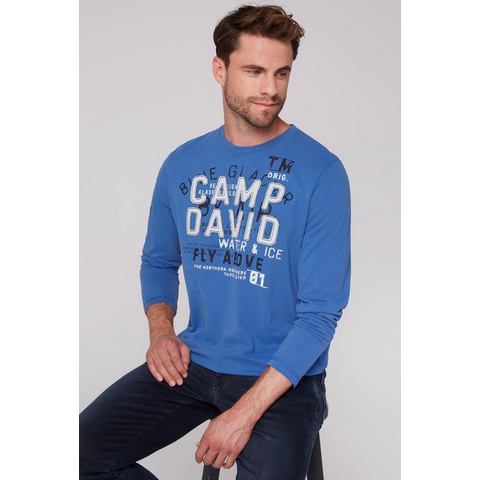 CAMP DAVID Shirt met lange mouwen