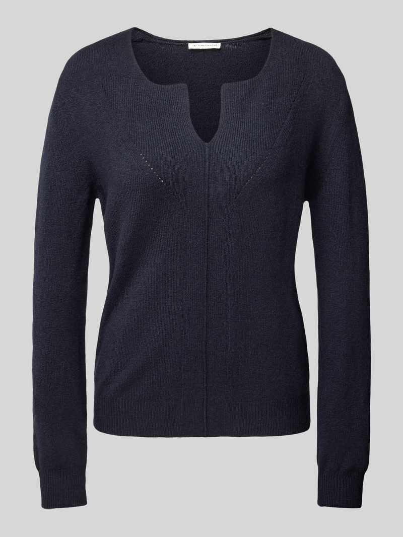 Tom Tailor Regular fit gebreide pullover met wol