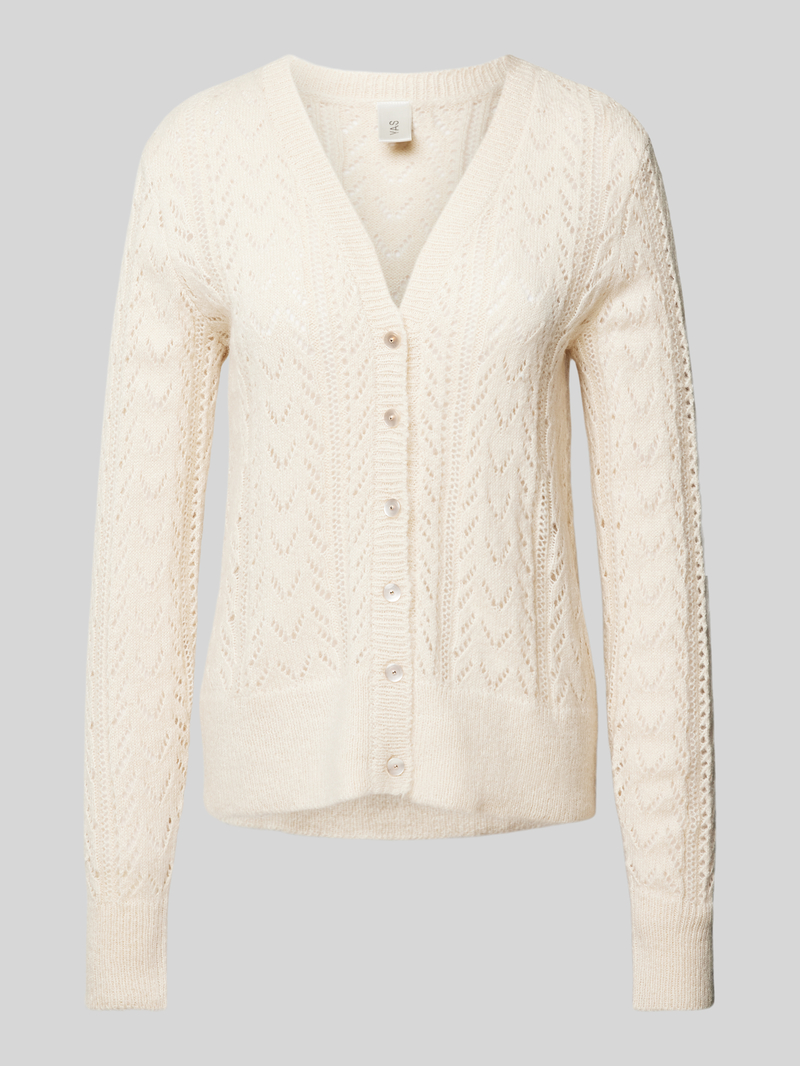 YAS Gebreide cardigan met ajourpatroon, model 'STELLA'