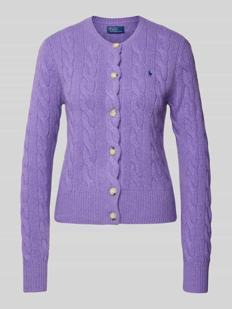 Polo Ralph Lauren Wollen cardigan met kabelpatroon