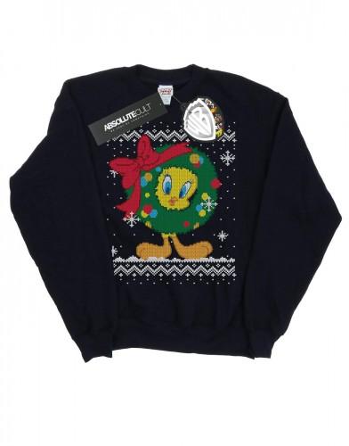 Looney Tunes Jongens Tweety Pie Kerst Fair Isle Sweatshirt