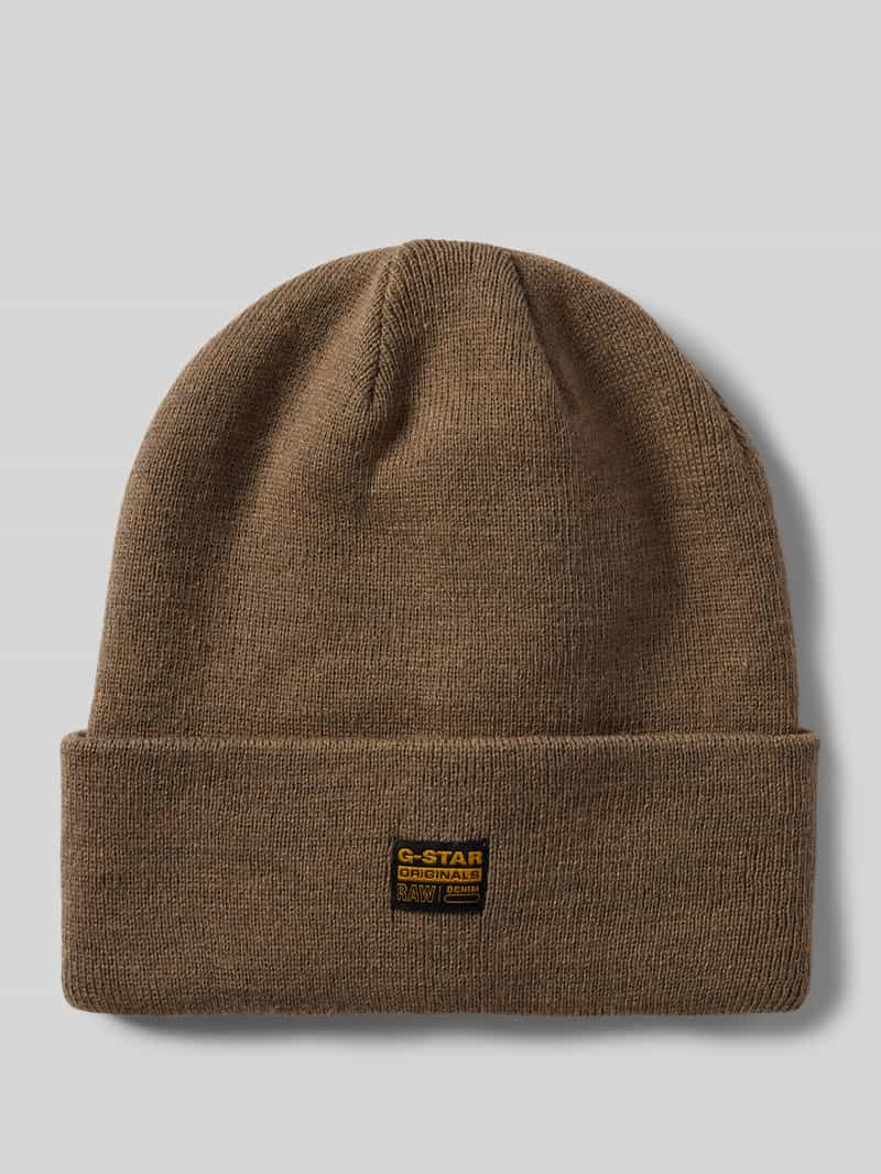 G-Star Raw Beanie met labelpatch, model 'Effo'