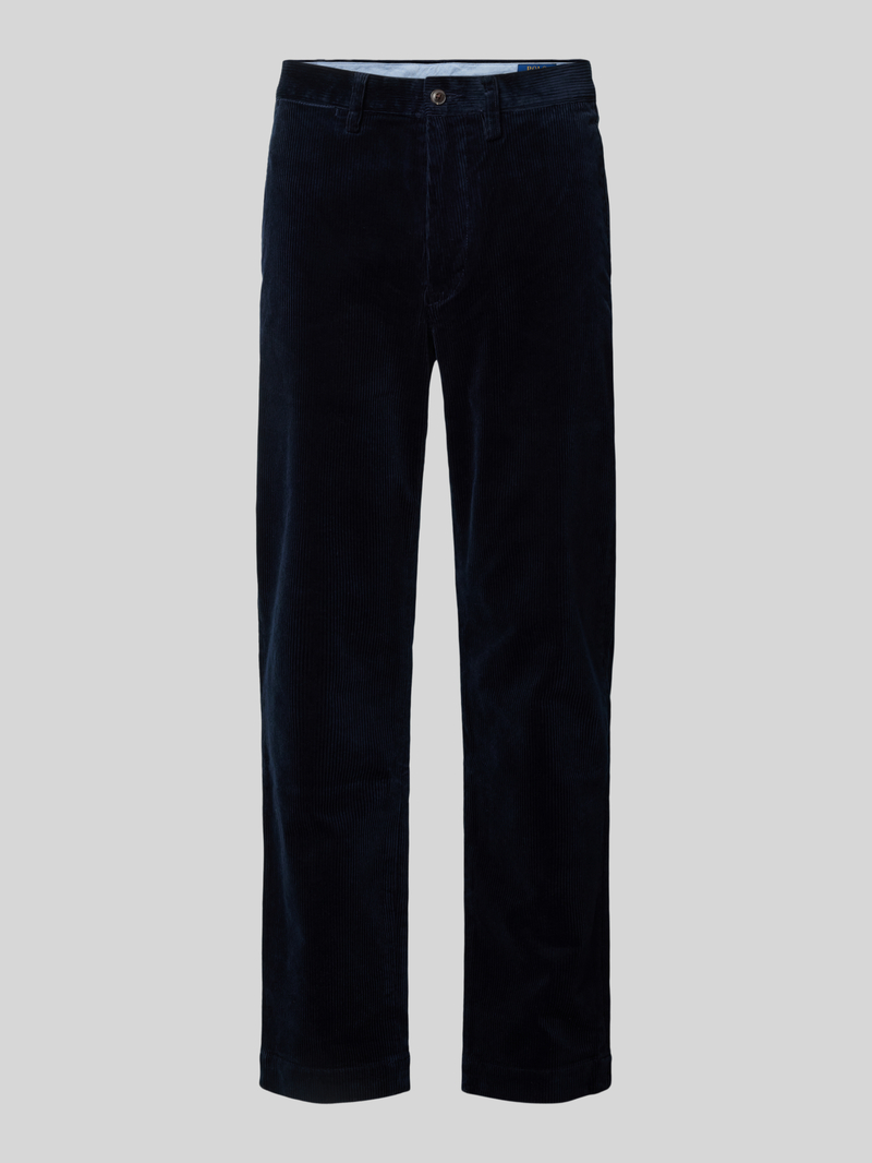 Polo Ralph Lauren Stretch straight fit corduroy broek met riemlussen, model 'BEDFORD'