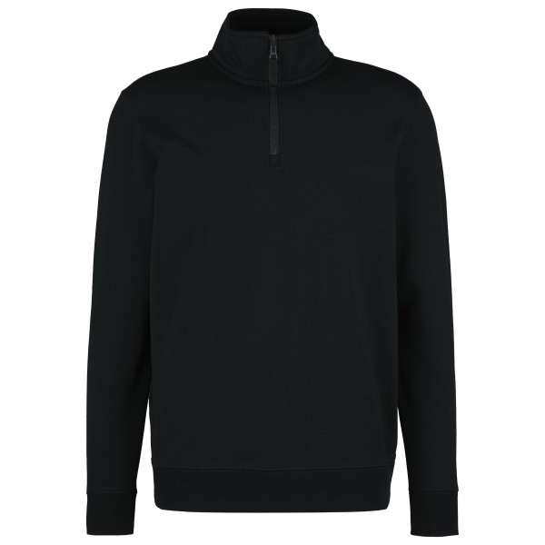 Stoic  MerinoFleece335 MMXX. Lulea Half Zip - Merinotrui, zwart