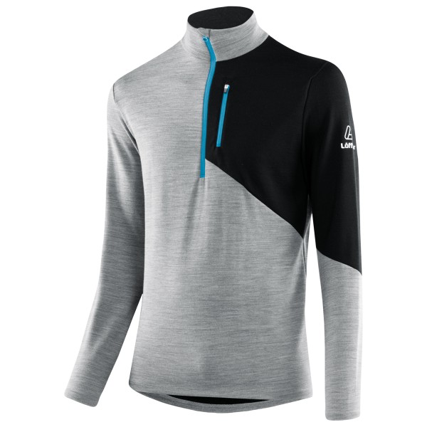 Löffler  Midlayer Block Transtex Merino - Merinolongsleeve, grijs