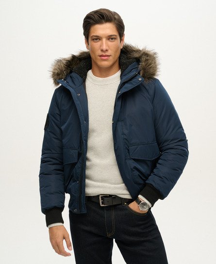 Superdry Mannen Everest Bomberjack Blauw