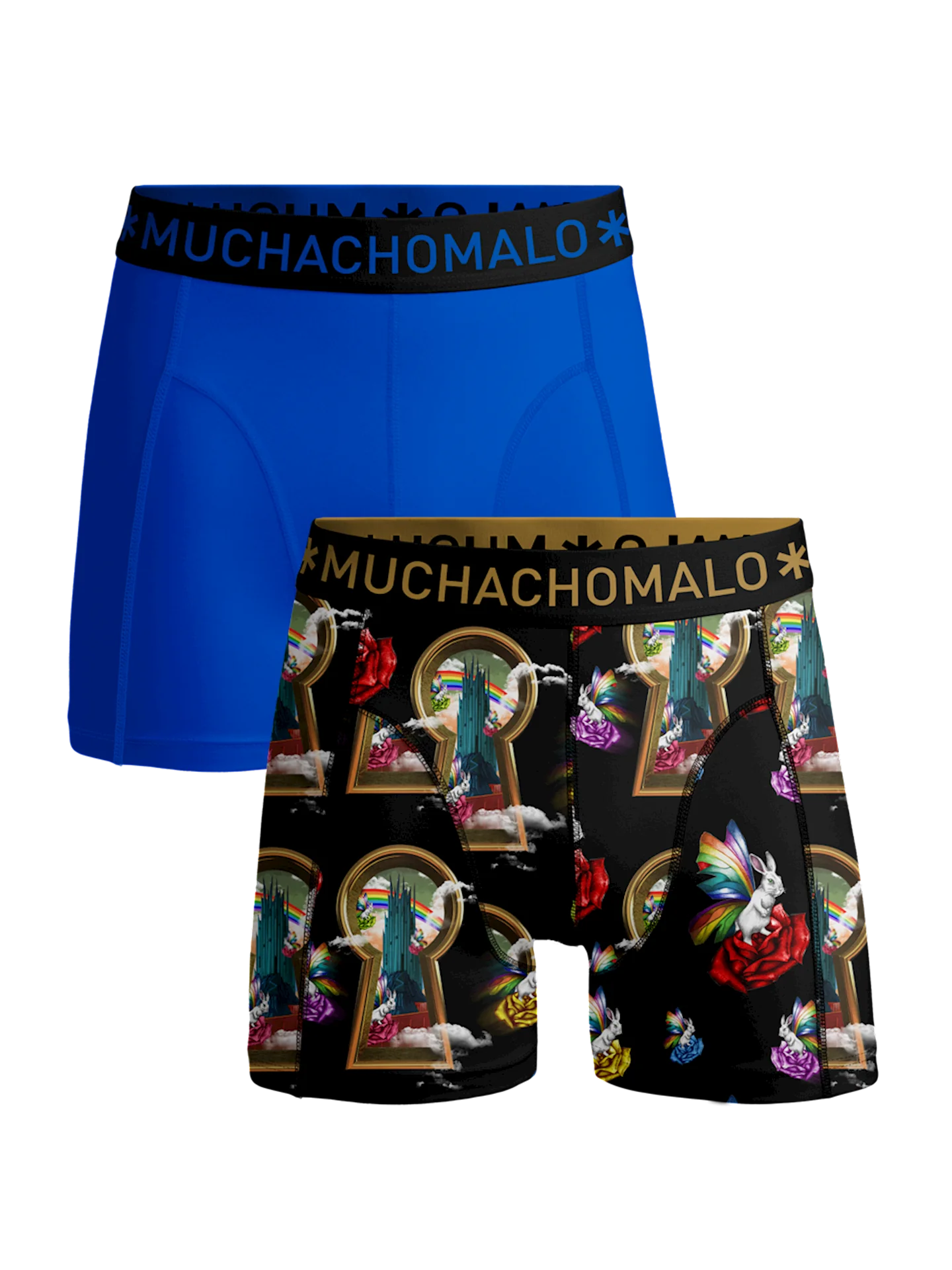 Muchachomalo Jongens 2-pack boxershorts over the rainbow