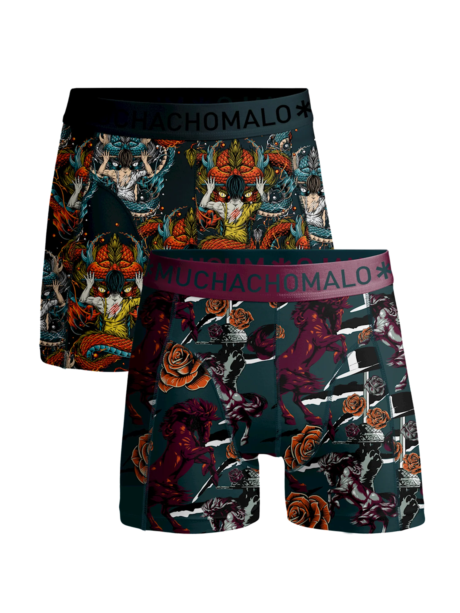 Muchachomalo Jongens 2-pack boxershorts zorro brucelee