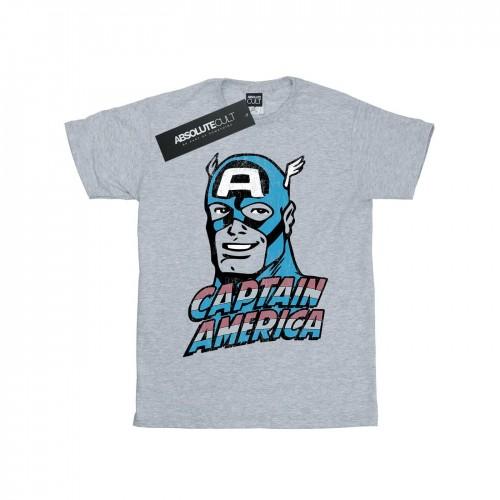 Marvel Boys Captain America Distressed T-shirt