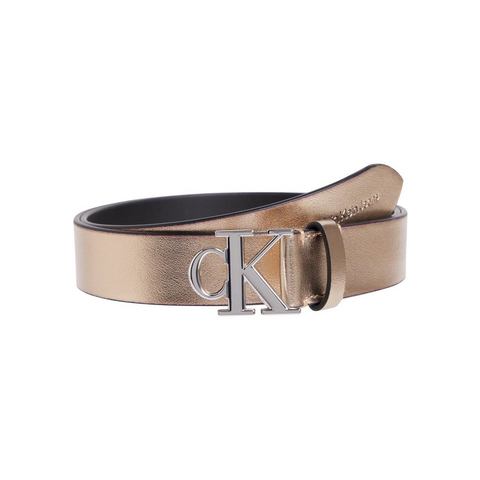 Calvin Klein Synthetische riem ROUND MONO PL LTHR BELT 30MM FR