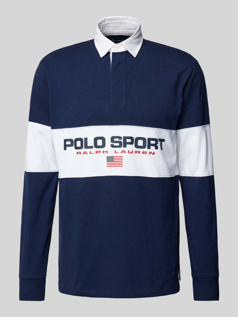 Polo Sport Classic fit poloshirt met labelprint