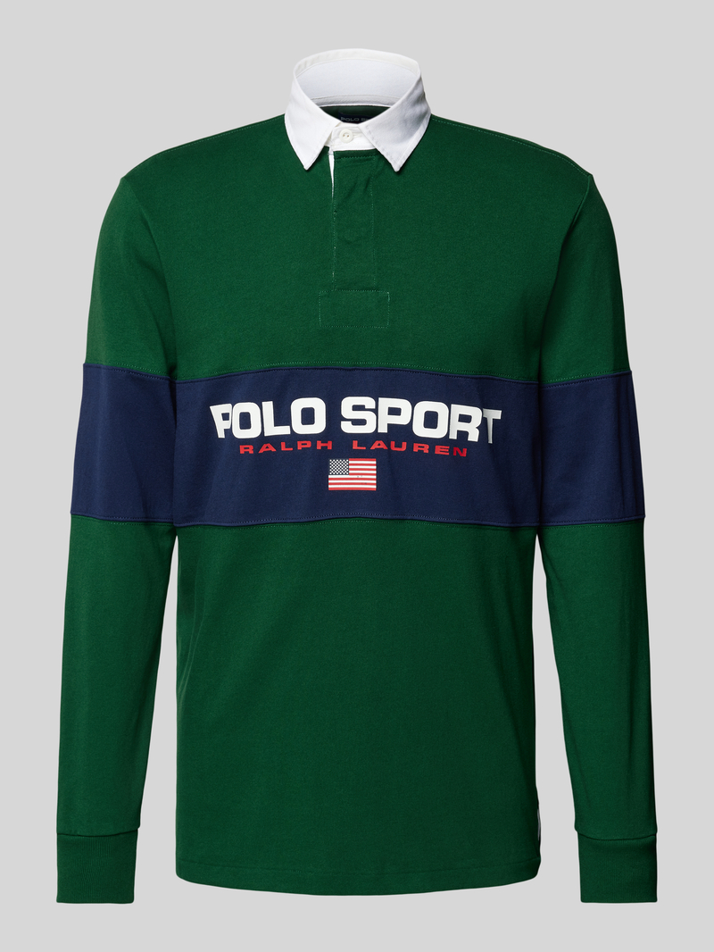 Polo Sport Classic fit poloshirt met labelprint