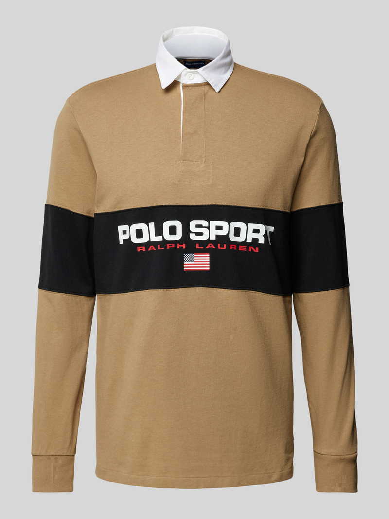 Polo Sport Classic fit poloshirt met labelprint