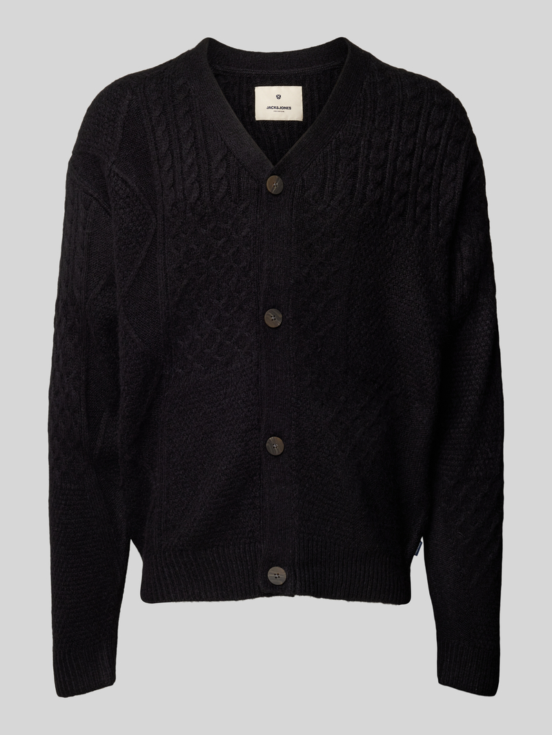 Jack & Jones Premium Gebreid jack met kabelpatroon, model 'MARKUS'