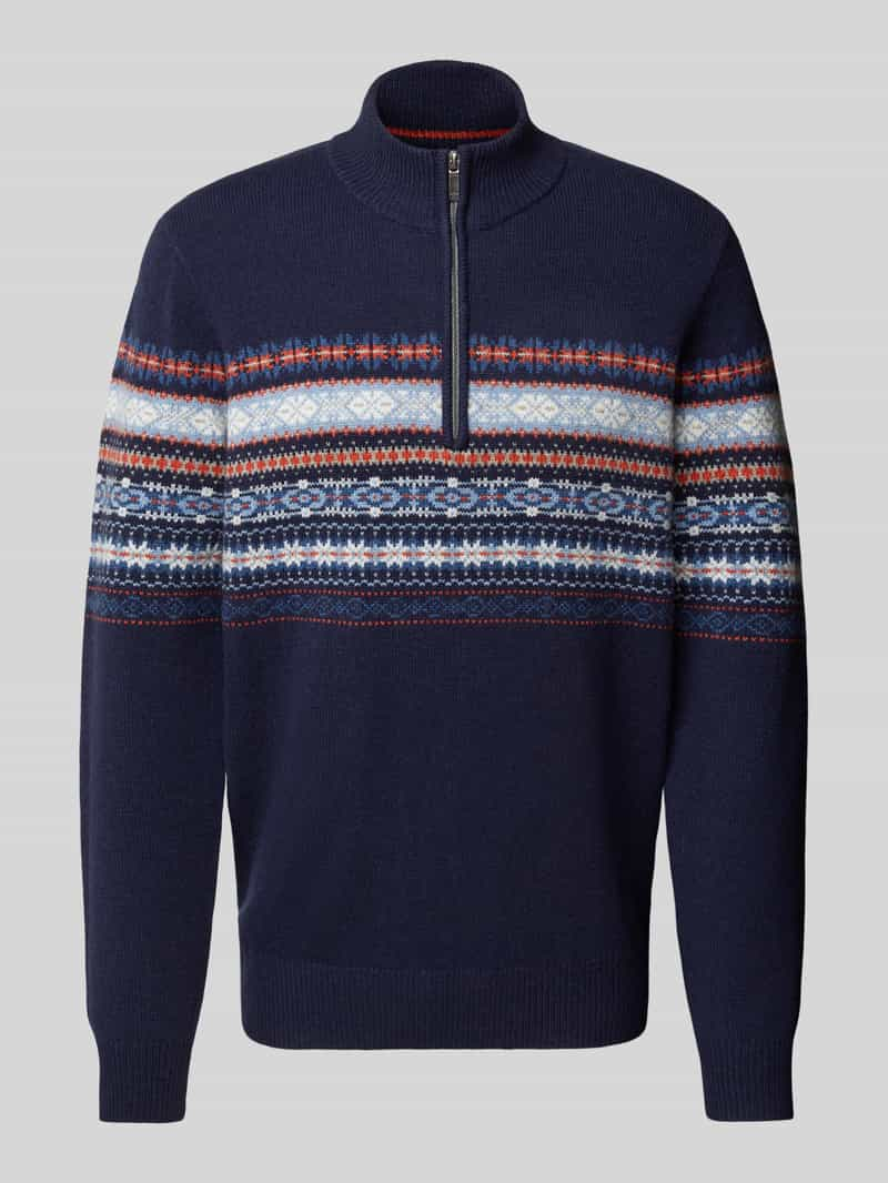 FYNCH-HATTON Wollen pullover met schipperskraag