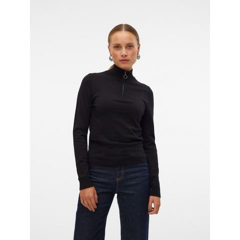 Vero Moda Trui met staande kraag VMHAPPINESS LS HIGHNECK ZIP PULL GA BOO