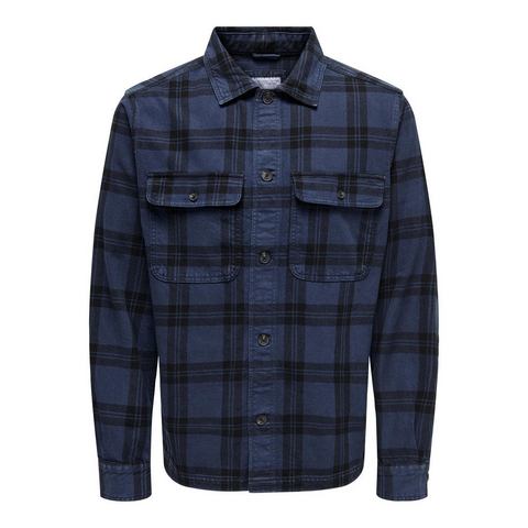 ONLY & SONS Overhemd met lange mouwen ONSOLIVER TWILL OVERDYE OVERSHIRT BF