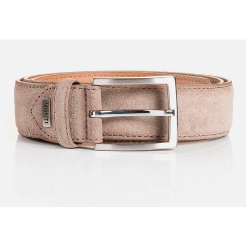 MONTI Leren riem 3,5 cm breed, business-casual, suede, inkortbaar