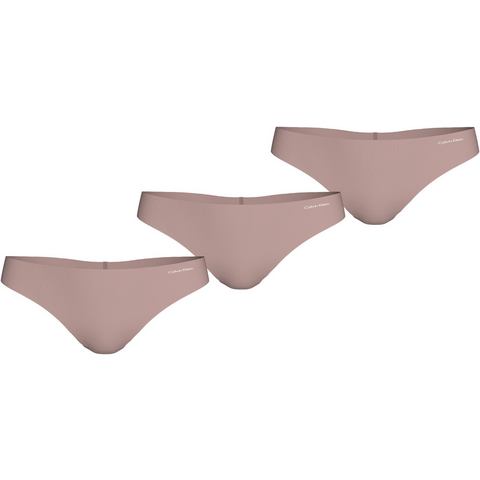 Calvin Klein Tanga THONG 3PK met logo-opschrift (Set van 3)