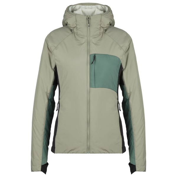 Stoic  Women's MountainWool60 StorboSt. Hybrid Hoody - Synthetisch jack, olijfgroen