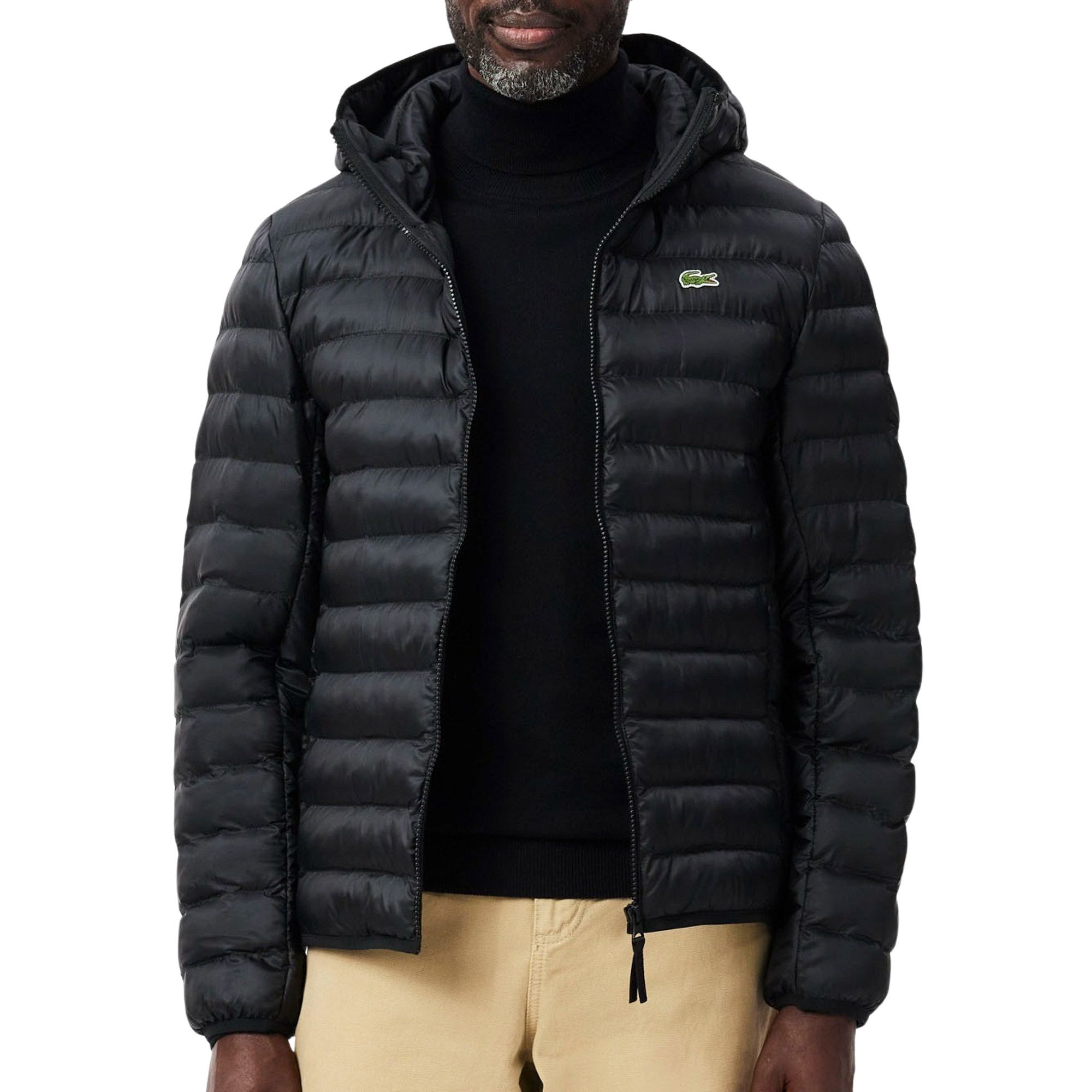 Lacoste Quilted Hooded Puffer Jas Heren