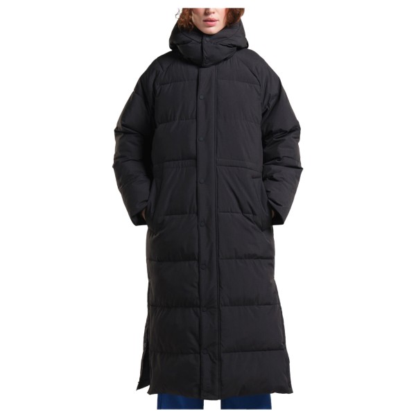 Dedicated  Women's Long Puffer Jacket Karmas - Lange jas, zwart