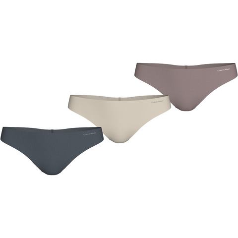 Calvin Klein String 3 PACK THONG (MID-RISE) (3 stuks)