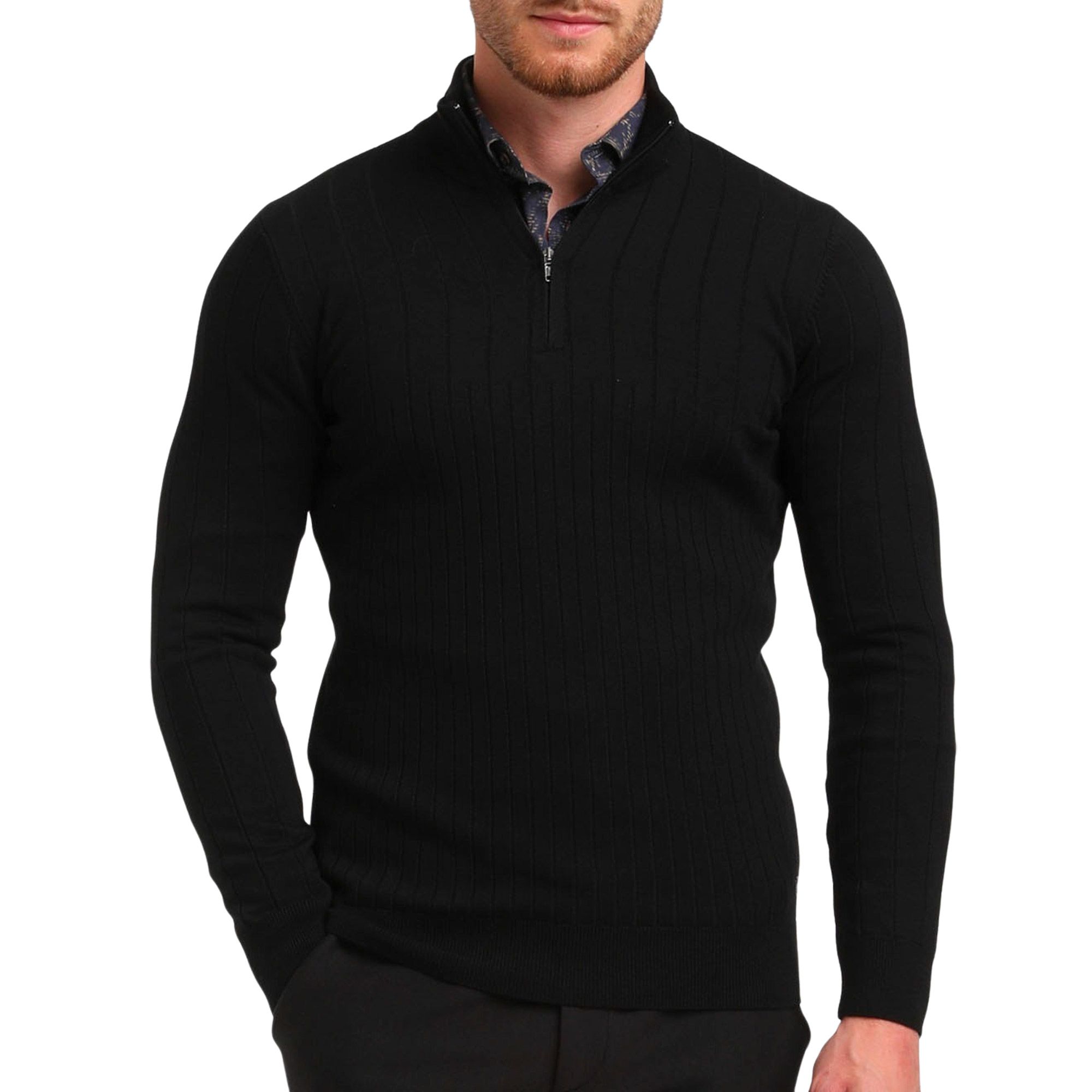 Gabbiano Knitwear Halfzip Sweater Heren