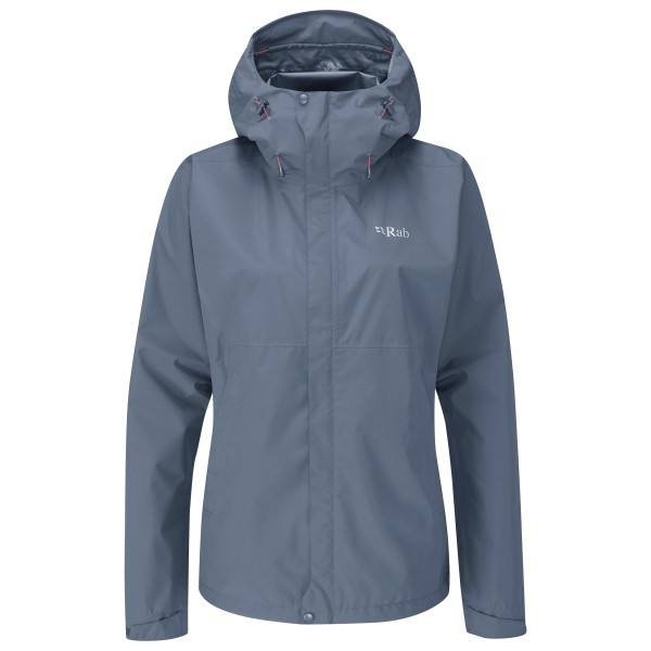 Rab  Women's Downpour Eco Jacket - Regenjas, grijs/blauw