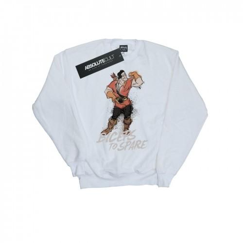 Disney heren schoonheid en het beest Gaston biceps om sweatshirt te sparen