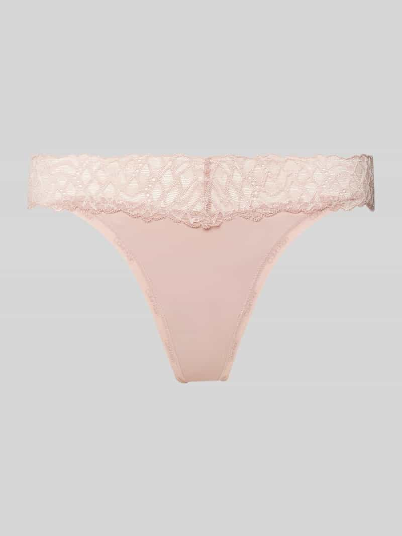 Calvin Klein Underwear String met kant, model 'THONG'