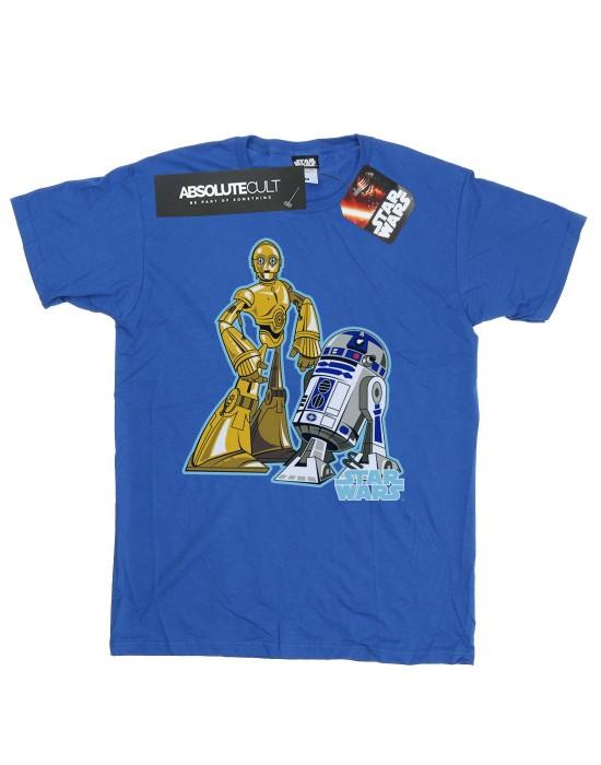 Star Wars meisjes C-3PO en R2-D2 katoenen T-shirt met karakter