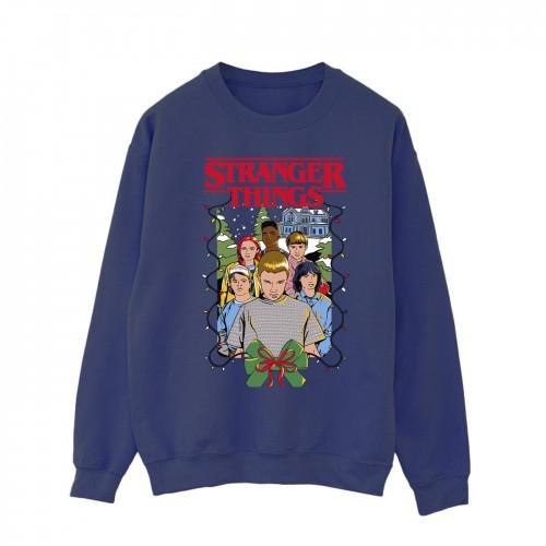 Pertemba FR - Apparel Netflix Heren Stranger Things Kerstposter Sweatshirt