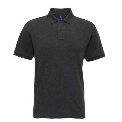 Asquith & Fox superglad gebreid poloshirt voor heren