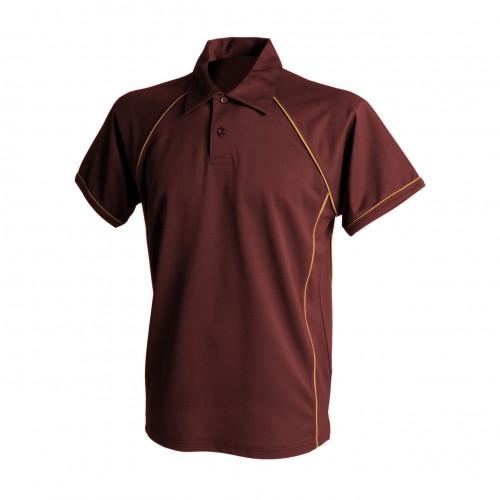 Finden & Hales Heren sportpoloshirt met leidingen