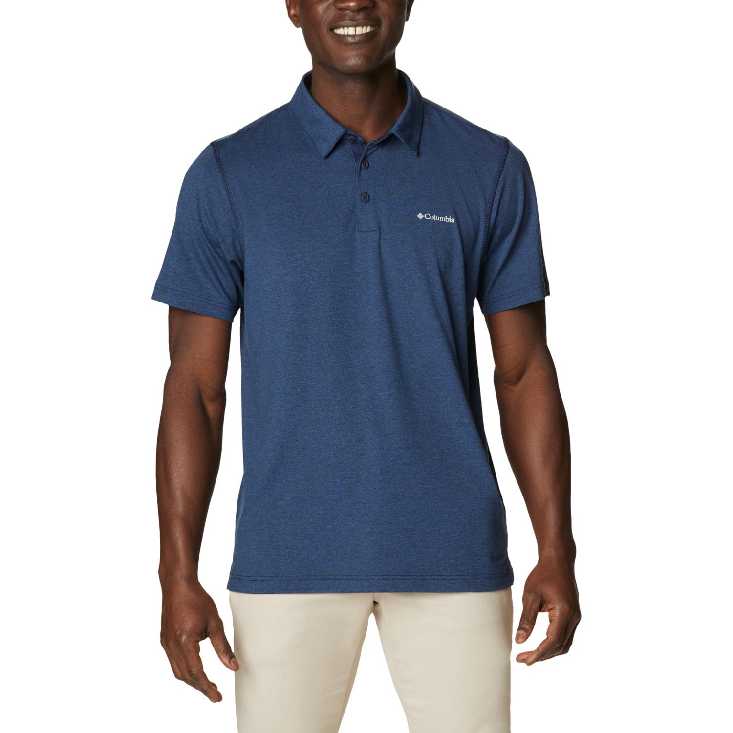 Columbia Tech Trail Polo Shirt, Mens navy T-shirts