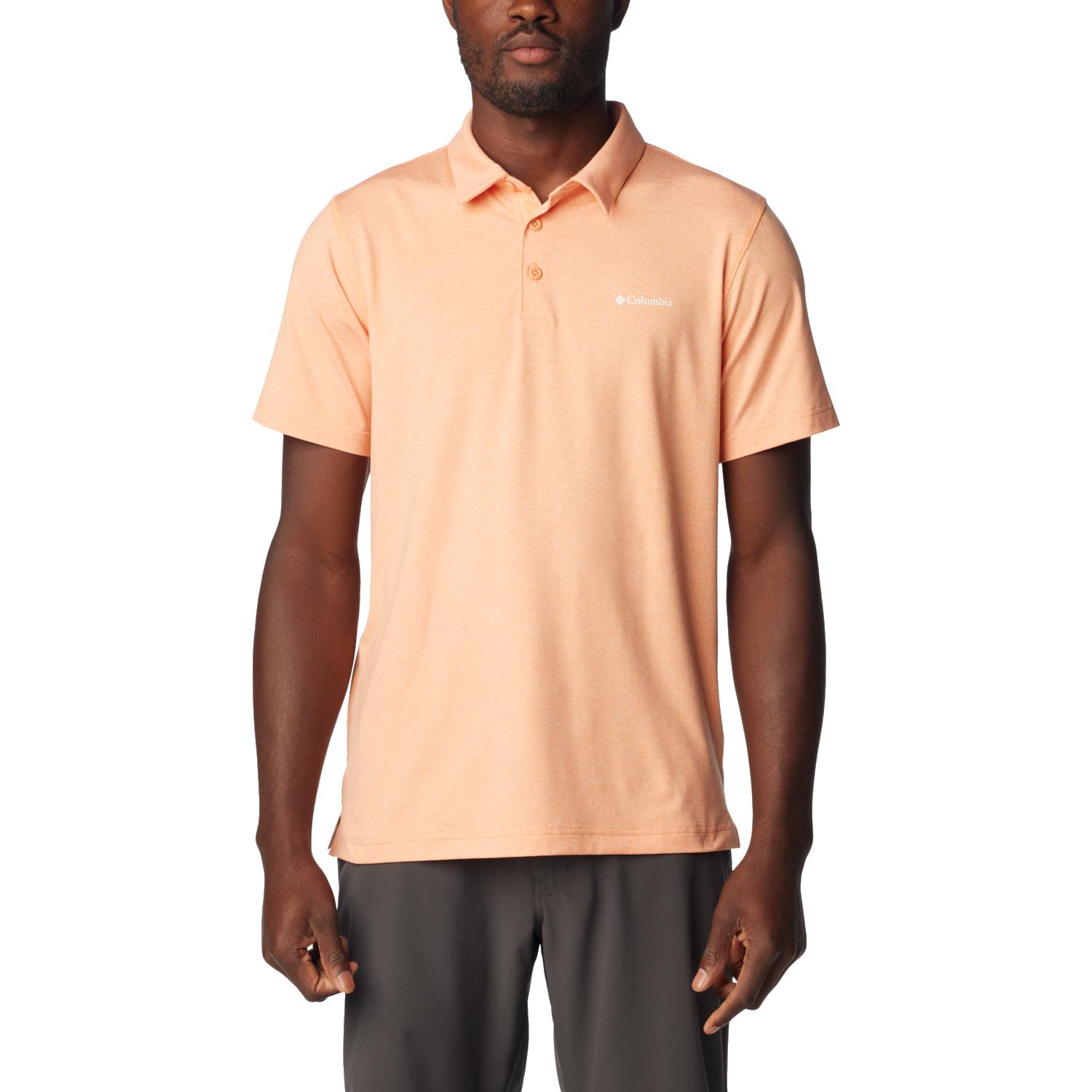 Columbia Tech Trail Polo Shirt, Mens orange T-shirts