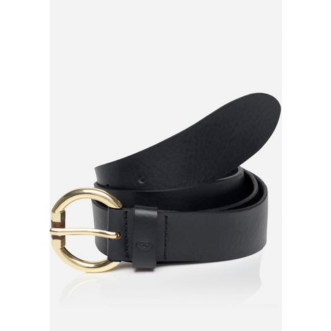 Tom Tailor Leren riem TTJADE 3 cm brede damesriem, modieus veelzijdig, opvallende gesp