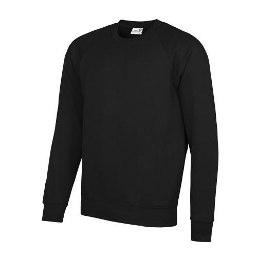 Awdis Academy Raglan-sweatshirt met ronde hals voor heren