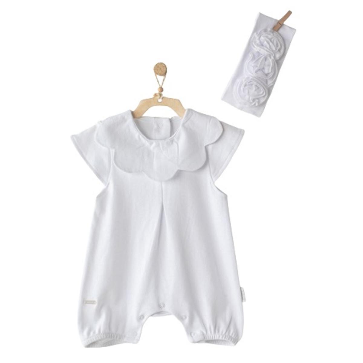 BebekOdam Andywawa AC23664 Beige & White Bebe Tulum Takım White