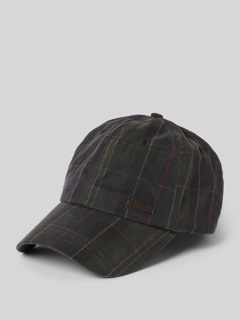 Barbour Baseballpet met labelpatch, model 'DARWEN'