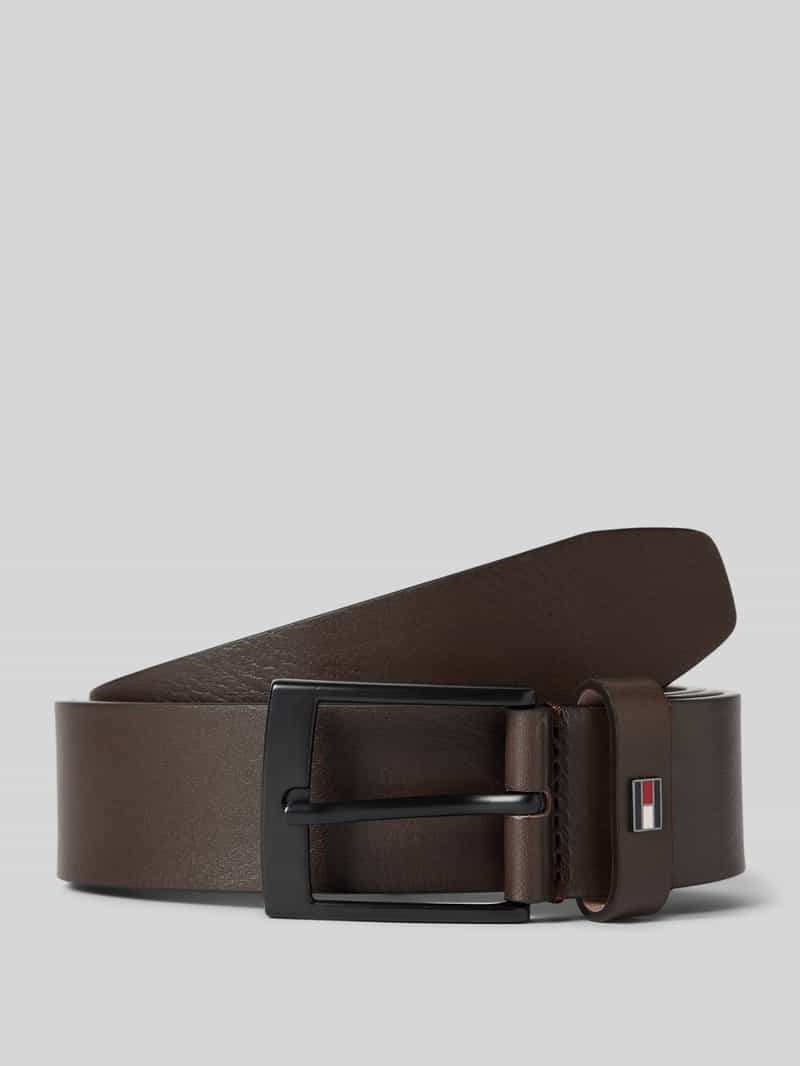 Tommy Hilfiger Leren riem met logodetail, model 'ADAN'