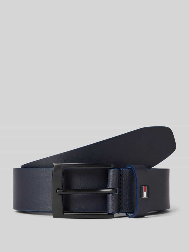 Tommy Hilfiger Leren riem met logodetail, model 'ADAN'