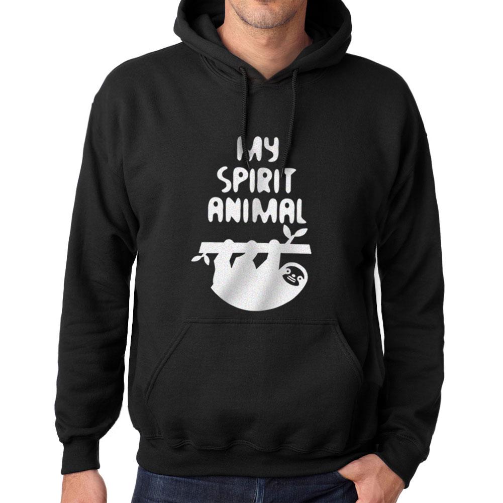 Ultrabasic  Homme Imprime Graphique Sweat-shirt Sloth Is My Spirit Animal