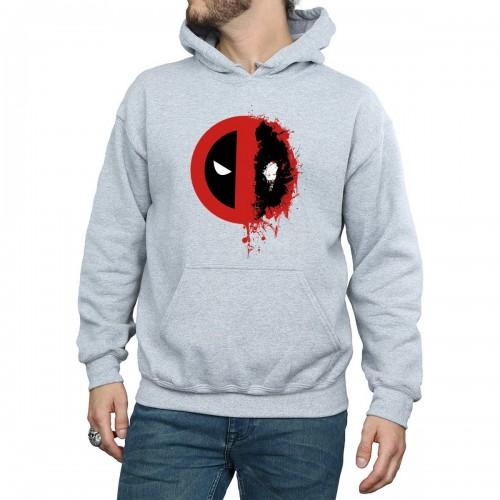 Deadpool heren hoodie met verfspetterlogo