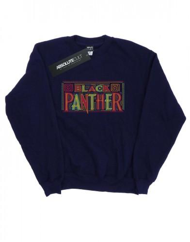 Marvel katoenen sweatshirt met Black Panther-triballogo voor heren