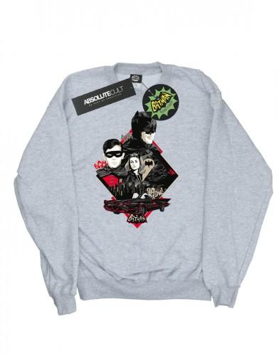 DC Comics Batman TV-serie karakter Skyline katoenen sweatshirt voor heren