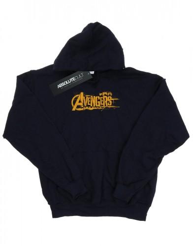 Marvel Heren Avengers Infinity War Oranje Logo Hoodie