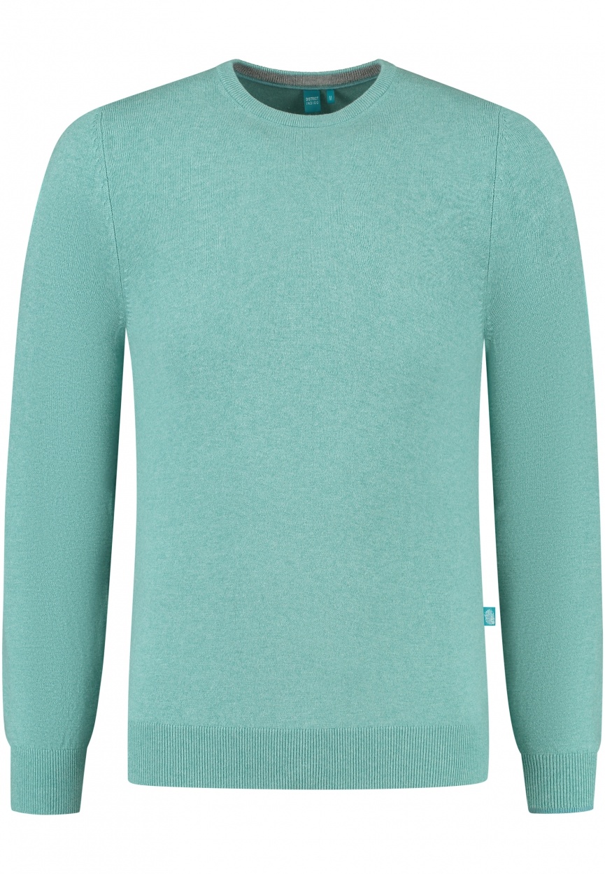 District Indigo Crewneck Pullover Aqua  