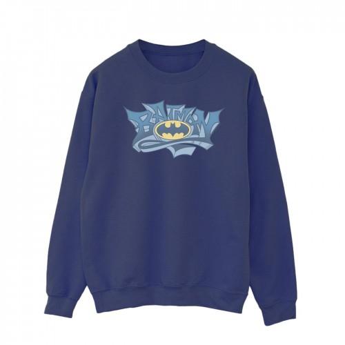 DC Comics Batman Graffiti-logo katoenen sweatshirt voor heren